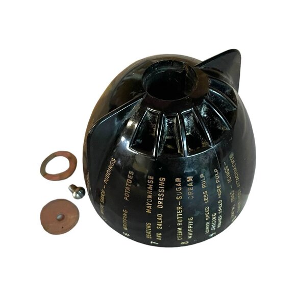 Vintage Sunbeam Mixmaster Model 11 Speed Dial Knob Black Replacement Mixer - Picture 2 of 10